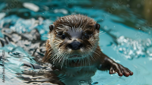 Enchanting baby otter beginner bioengineer 