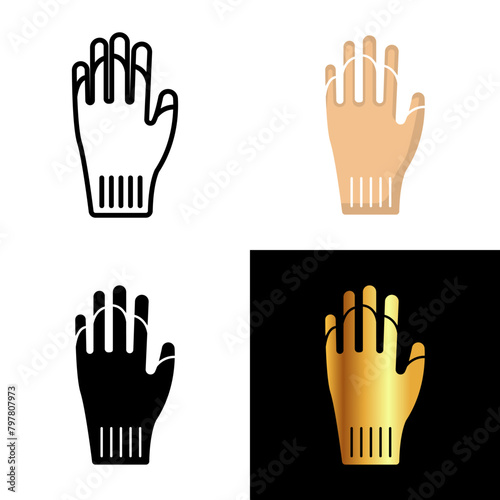 Gardening Gloves Icon, Perfect for projects related to gardening, landscaping, and outdoor activities, the gardening gloves icon symbolizes safety, functionality, and the joy of hands-on gardening. 