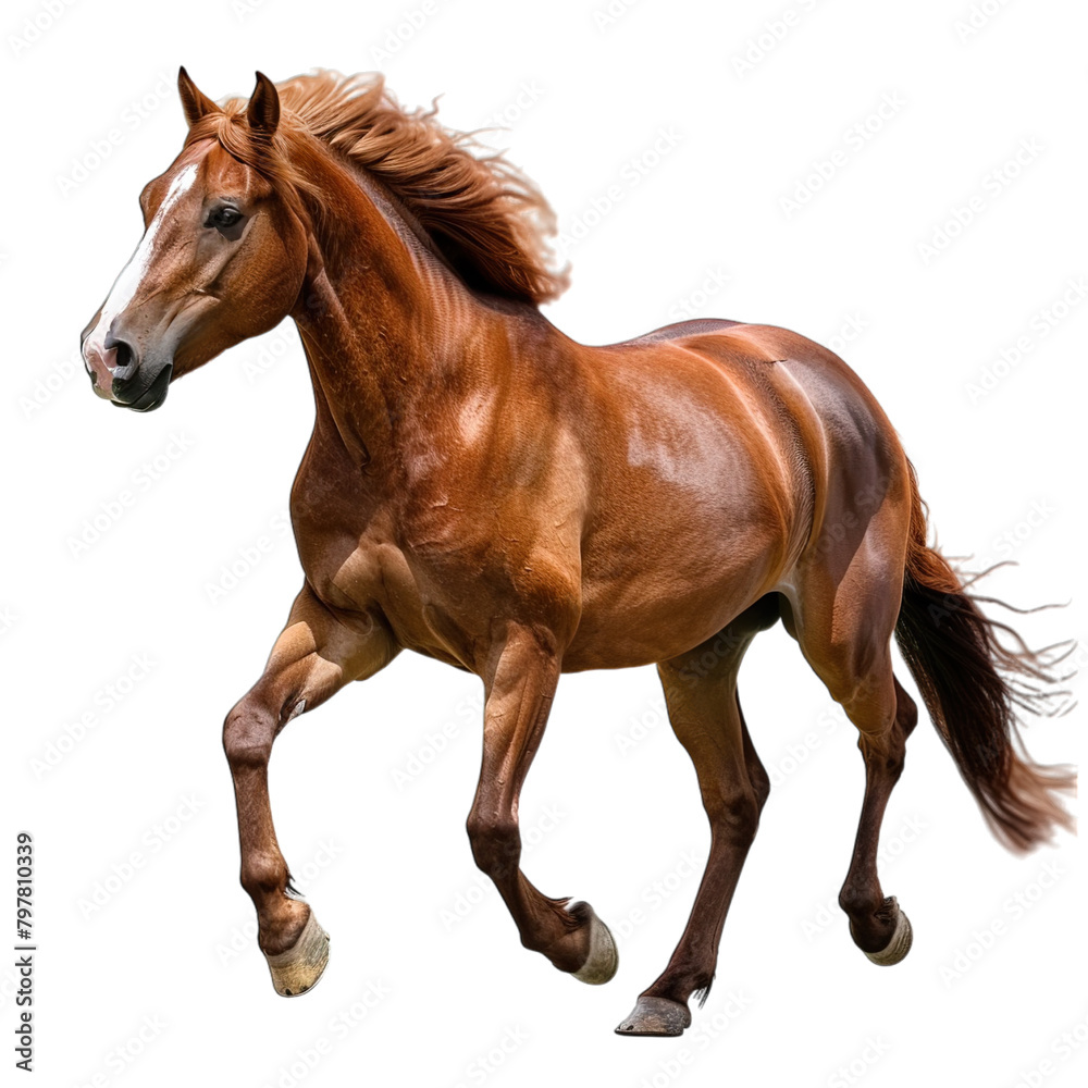 Obraz premium horse isolated on white background