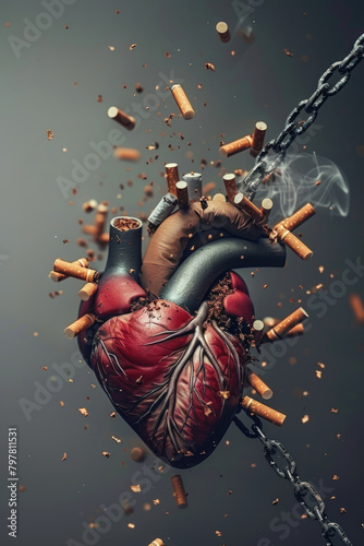 Heart Health Triumph Breaking Chains of Cigarette Addictio photo