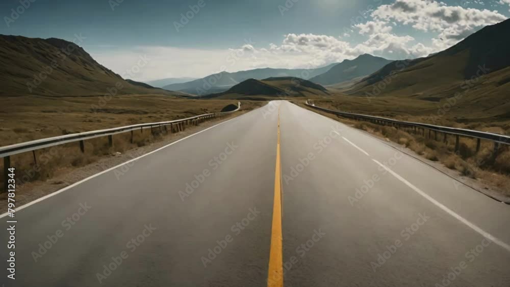 Road in mountains landscape 4k HDR Road in mountains landscape 4k HDR