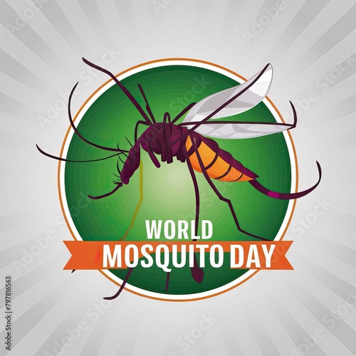 World Mosquito Day, poster, post, 20 August, World Mosquito Day poster, Mosquito Day, story, card, mosquito day poster. Social Media post, World mosquito day design, mosquito day poster. Dengue Mosqui photo