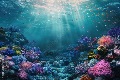Tropical coral reef backgrounds underwater outdoors. © Rawpixel.com