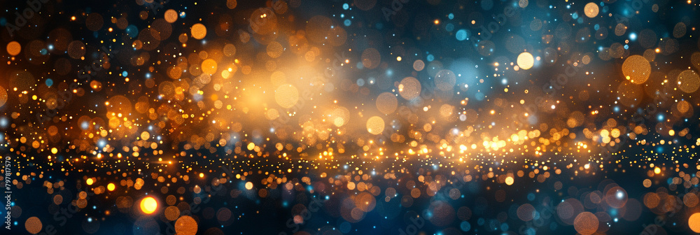 Step into a dreamscape where defocused glitter glimmers against a backdrop of abstract twinkle lights, each sparkle a beacon of magic and mystery