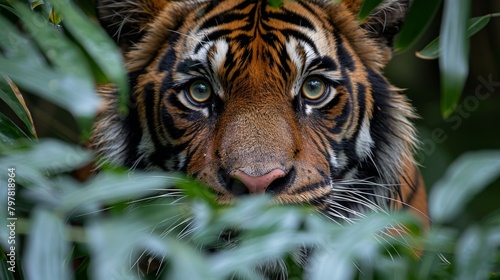 Amur tiger, the rarest kind of tiger. photo