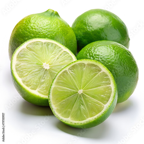 A close up of a lime with the skin removed
