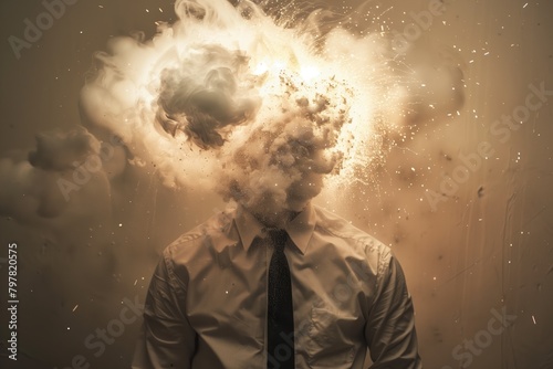 Man with exploding head. © Jacek