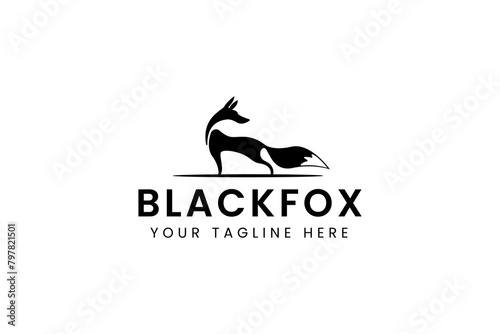 fox logo vector icon illustration