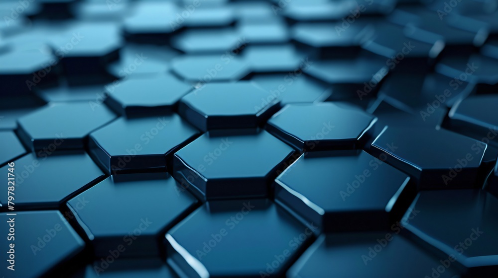 Futuristic Blue Hexagonal Pattern Futuristic Blue Hexagonal Pattern