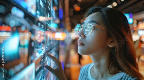 A retail store offering personalized shopping experiences with 5G
