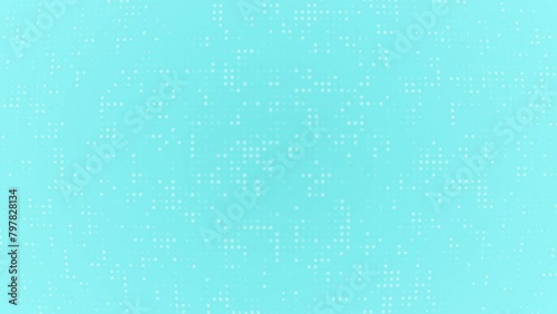 Looping white dot gradation background of blue
