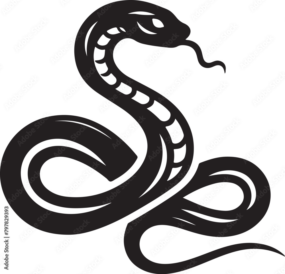 Fototapeta premium snake vector, snake vector illustration