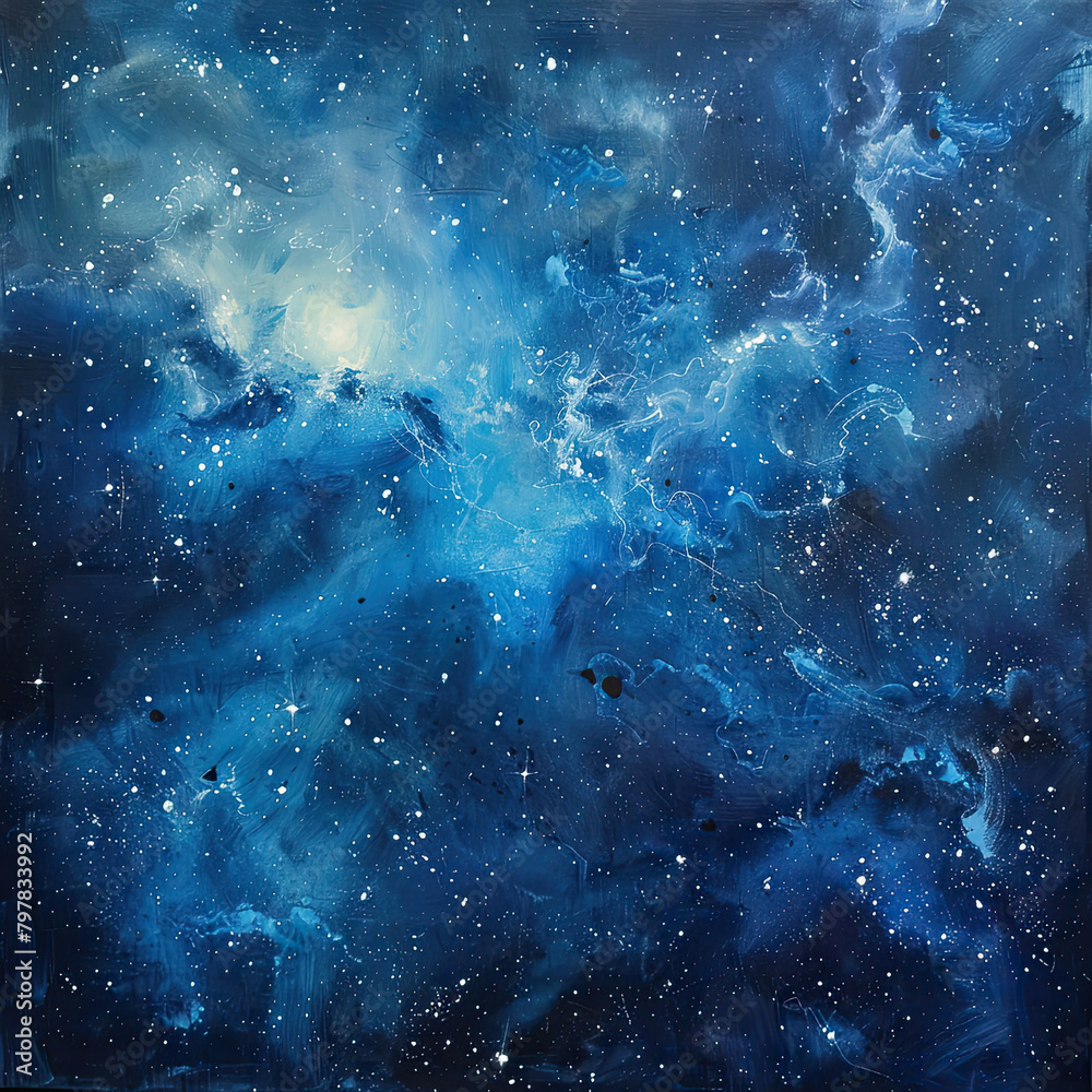 Fototapeta premium Stellar Oils Celestial Galaxies