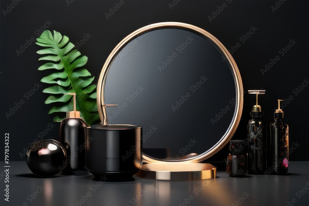 realistic decorative flowers and branches still life style. realistic decorative flowers and branches still life style.