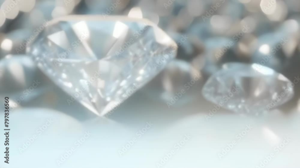 Macro photograph of exquisite diamonds, showcasing their multifaceted brilliance and the luxurious essence of fine jewelry. Holiday and party. Celebration, wedding Macro photograph of exquisite diamonds, showcasing their multifaceted brilliance and the luxurious essence of fine jewelry. Holiday and party. Celebration, wedding