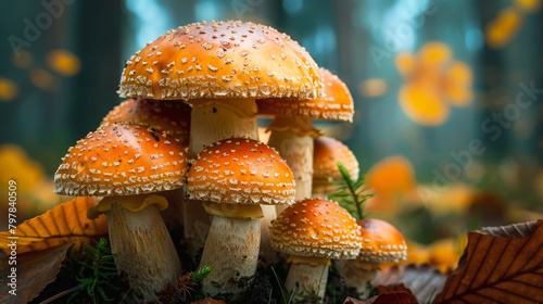 funghi nel bosco photo