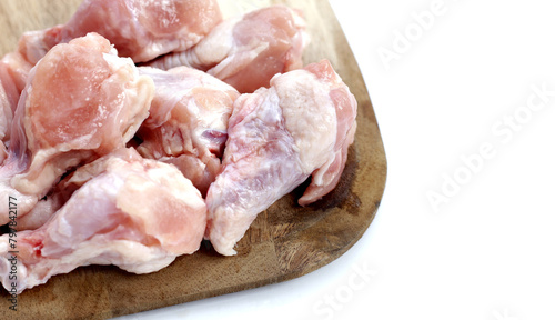 Fresh raw chicken wings (wingstick) photo