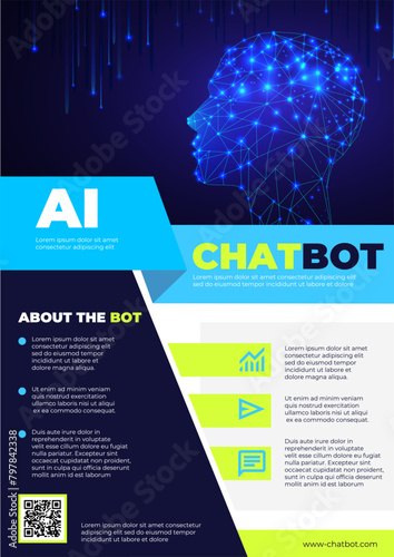 artificial intelligence, flyer, poster, chat bot