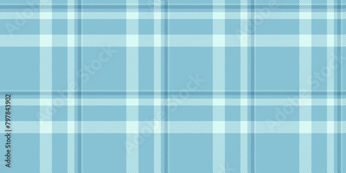 Close up pattern tartan textile, checking vector check seamless. November texture fabric plaid background in cyan and light colors.