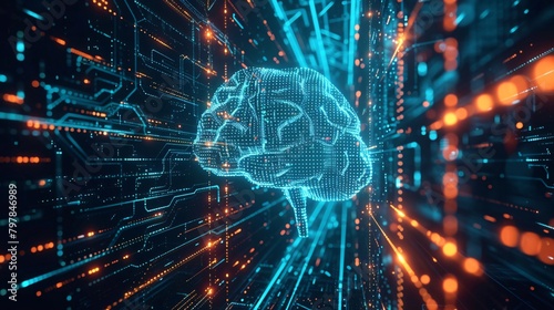 Futuristic Digital Brain Network