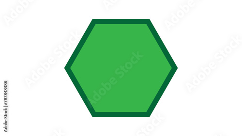 Hexagon shape photo