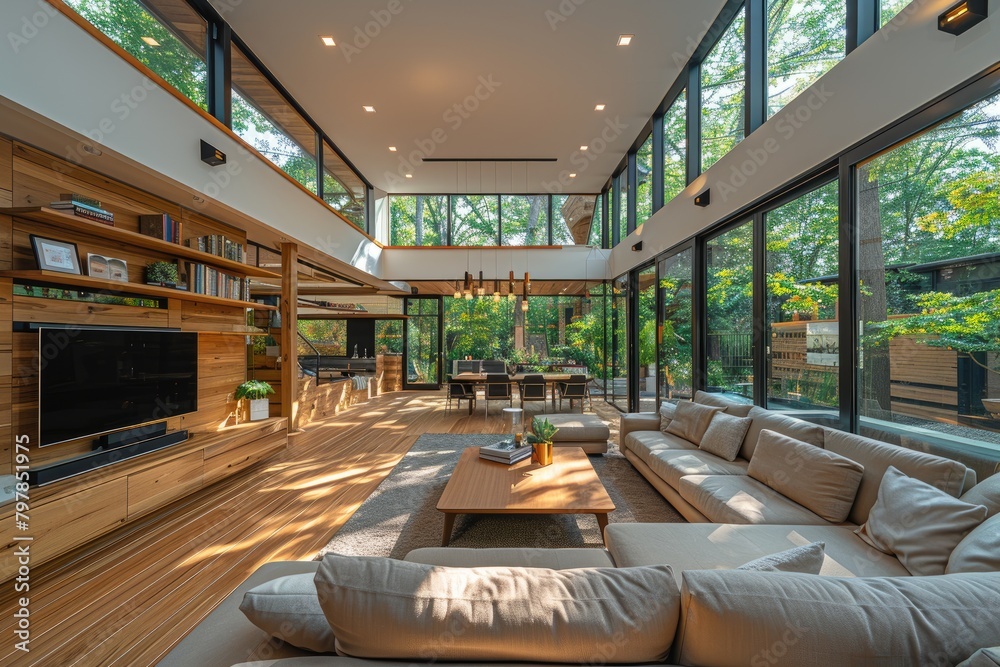 home office in the living room with wooden floor design style inspiration ideas home office in the living room with wooden floor design style inspiration ideas