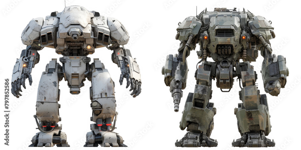 Mech futuristic battle robot, war robot Mech futuristic battle robot, war robot