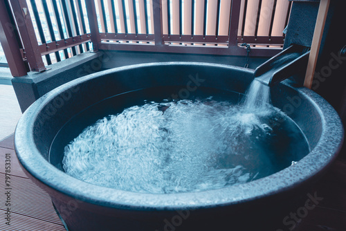 熱海の客室露天風呂の温泉