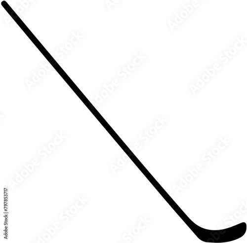 Ice hockey stick silhouette icon logo vector illustration isolated on white background