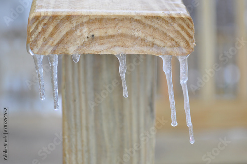 Ice Dripping off a railing