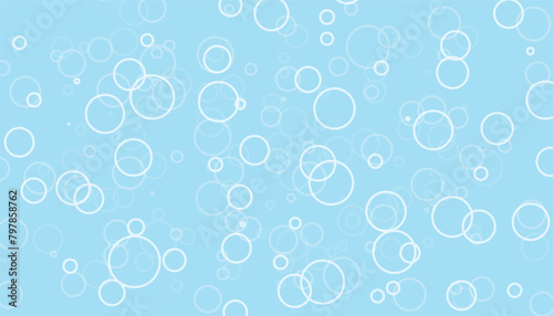 white vector circle shapes on blue background  circles minimal seamless layout with circle shapes  background with circles