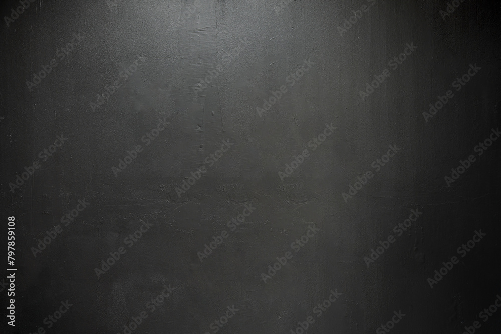 Black wall texture rough background dark concrete floor 