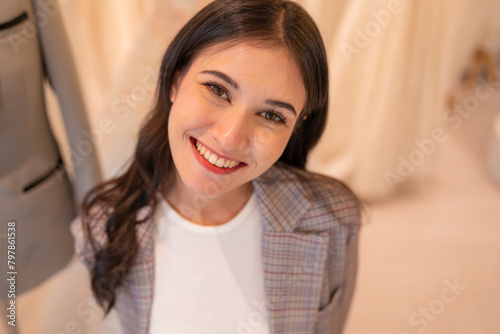 Free Download portrait of beautiful young asian woman, Closeup face of a pretty asian model looking at camera. - GFXLoad