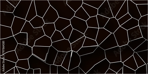 3D broken glass quartz vonoroi diagram vector background.Papercut geometric mosaic tiles pattern background.Seamless vintage vector background.
