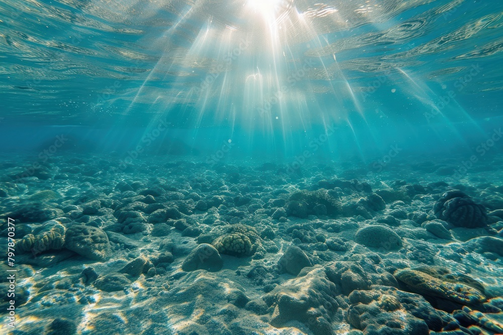 Obraz premium Underwater Sea underwater outdoors nature.