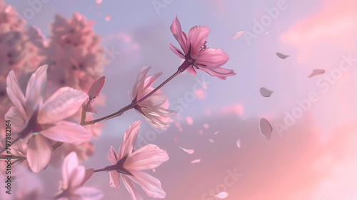 pink blossom in spring © Sardar
