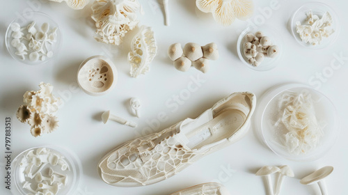 Cenital Shot: Innovative Mycelium Shoes Display Sustainable Fashion