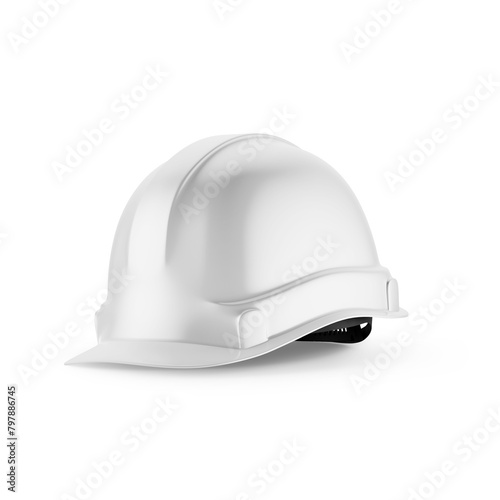 Hard Hat Mockup 3D Rendering on Isolated Background