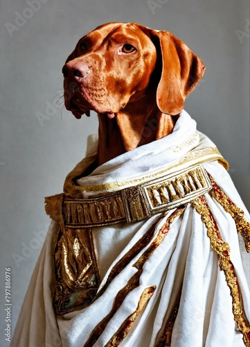 dog with a scarf