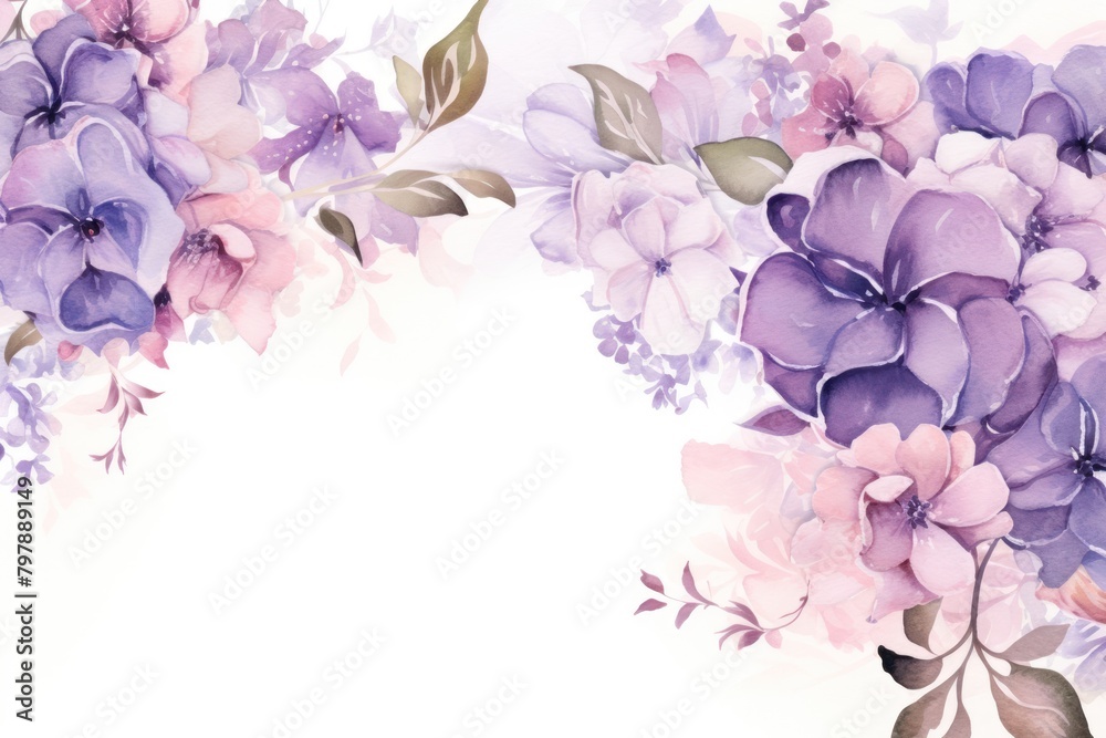 Obraz premium Bouquet border frame blossom pattern flower.