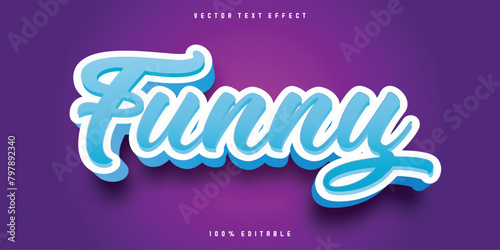 Funny colorful text effect
