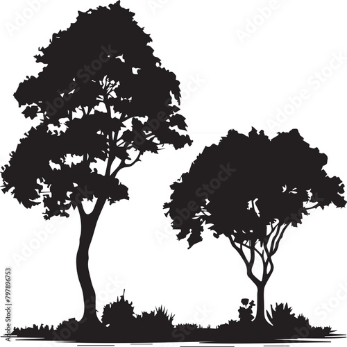 tree silhouette vector
