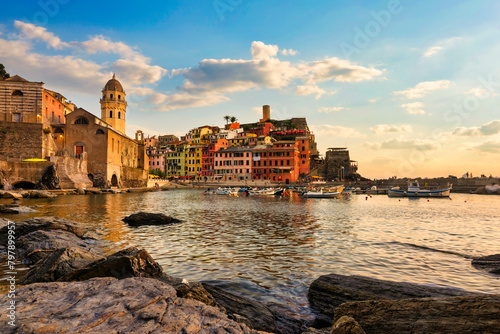 Vernazza at sunset