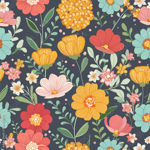 Florals and Botanicals, 𝐂𝐮𝐭𝐭𝐞𝐫 𝐟𝐥𝐨𝐰𝐞𝐫, seamless patterns