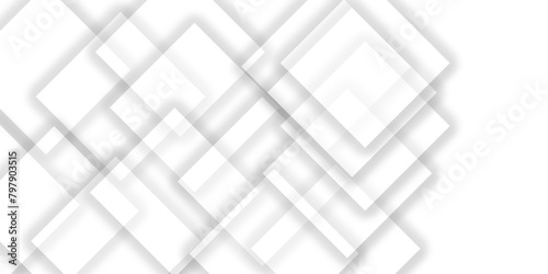 abstract modern square grid pattern ceramic tiles wall and floor background. White and gray paper shape design. Texture abstract white and grey lines on light silver background. Seamless dissent.