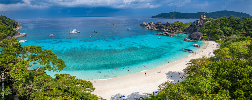 Fototapeta premium Aerial view of Similan island in Phang Nga, Thailand