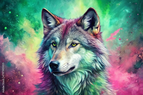 Surreal Wolf Snout Wallpaper © Butsarakham