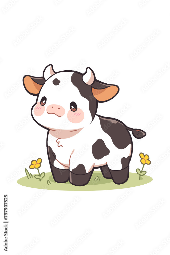 Kawaii Smiley Face Sticker: Cute Character for Any Project Kawaii Smiley Face Sticker: Cute Character for Any Project