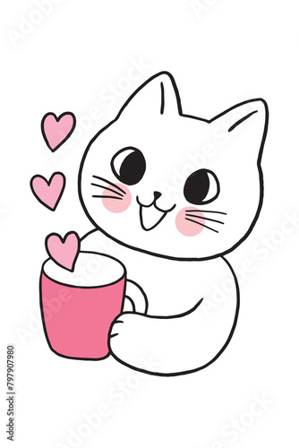Kawaii Smiley Face Sticker: Cute Character for Any Project