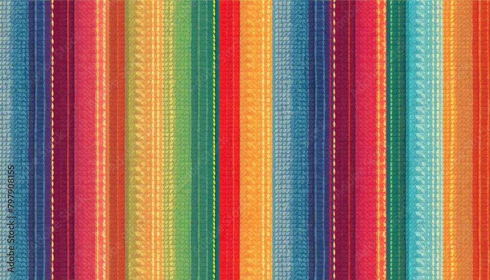 Blanket stripes seamless vector pattern. Background for Cinco de Mayo party decor or ethnic mexican fabric pattern Blanket stripes seamless vector pattern. Background for Cinco de Mayo party decor or ethnic mexican fabric pattern